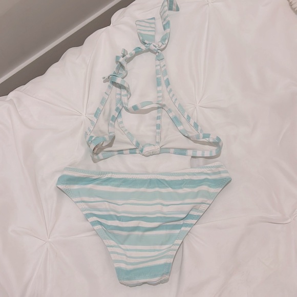 Eberjey Stripe girks 2 piece bathing suit - Picture 2 of 3